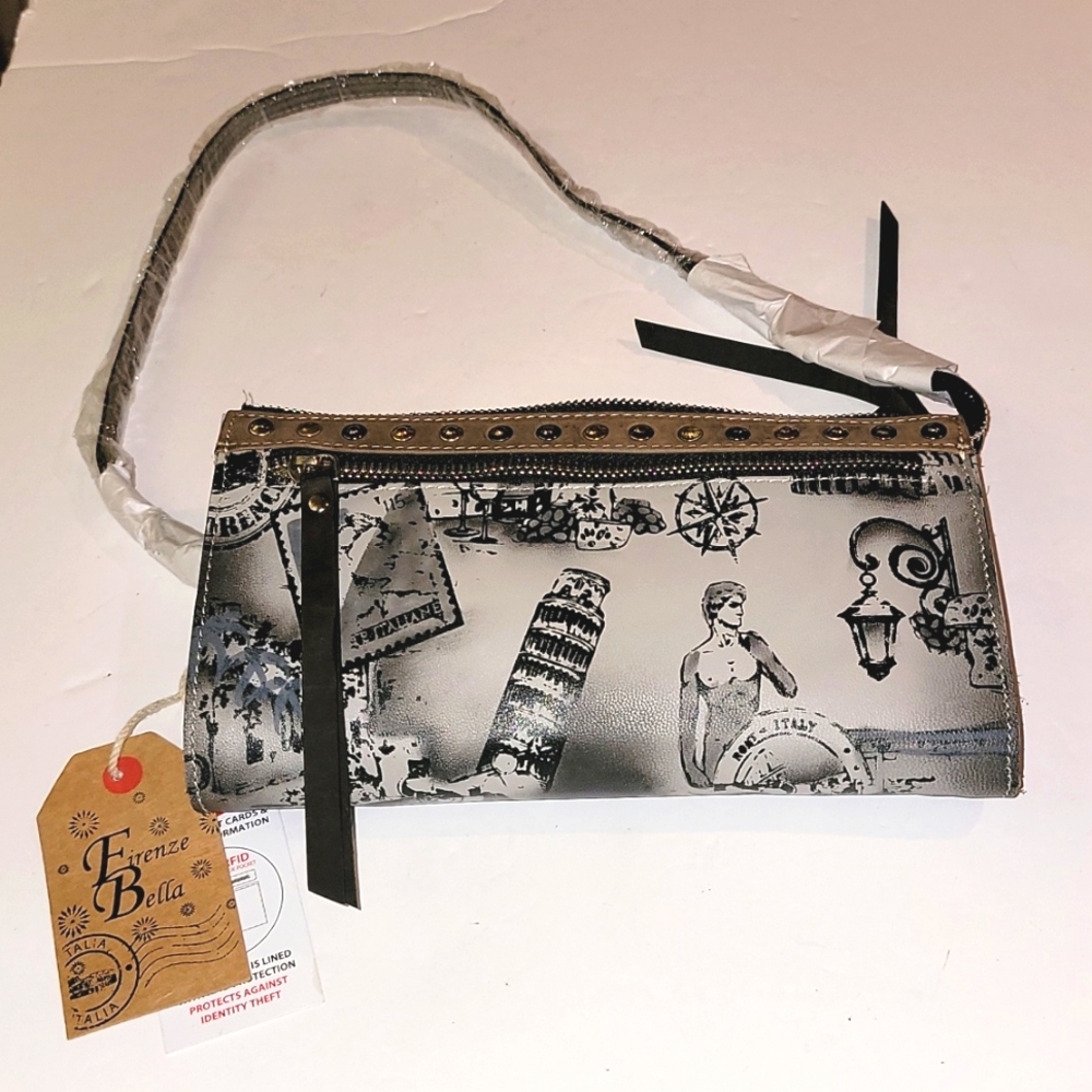 FIRENZE BELLA AMELIA ITALIAN LEATHER SHOULDER BAG